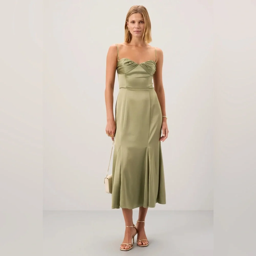 Reformation Hensley satin Dress - Picture 1 of 11